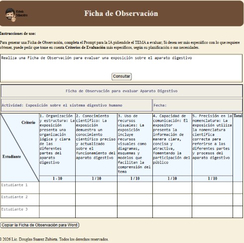 Registro de Observación